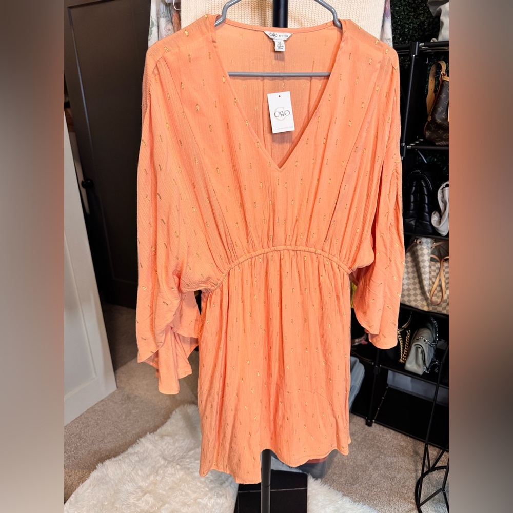 Cato Marrakesh Peach Bloom Dress
Size: Medium